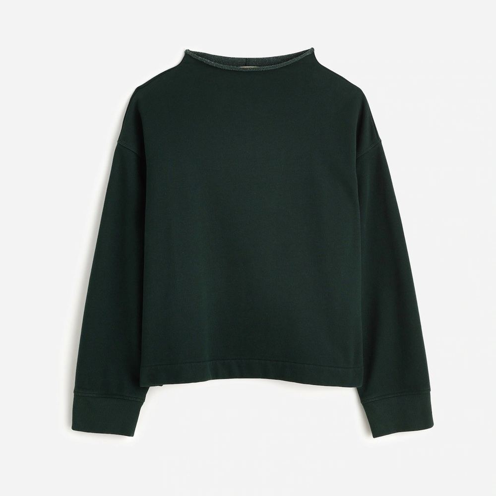 Madewell Long-Sleeve Funnel-Neck Sweatshirt size Small NWT